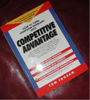 A book on a leather surface

Description automatically generated